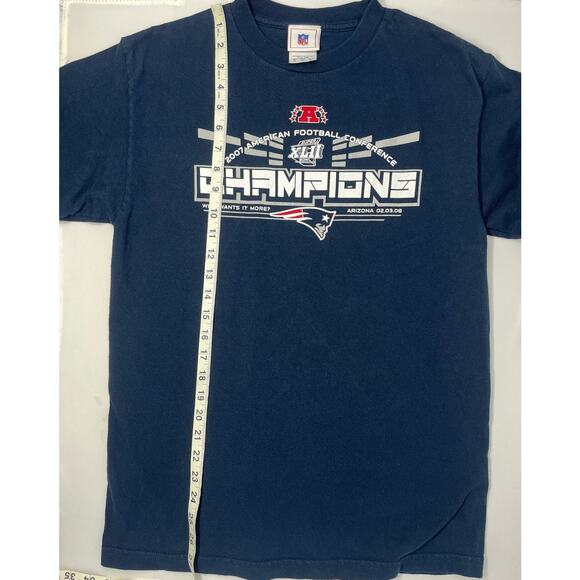 NFL Super Bowl XLII 2007 American Football Conference Champions Patriots Size M - Picture 2 of 6